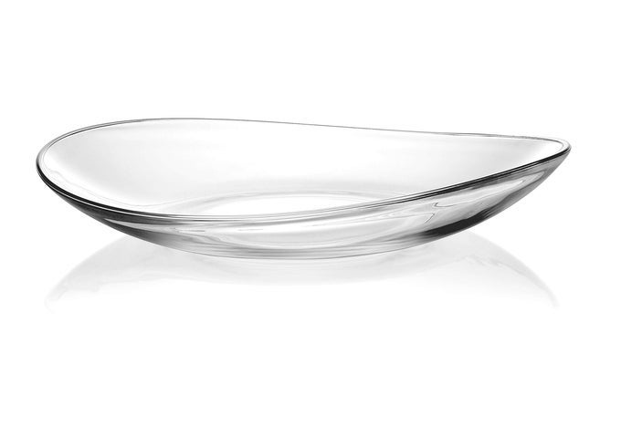 GLASS LARGE CENTERPIECE SERVING BOWL 157 D EUROPEAN QUALITY 157 DIAMETER MADE IN EUROPE