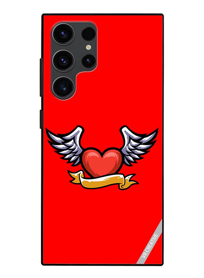 VR CREATIVE Protective Case Cover For Samsung Galaxy S24 Ultra Loving Heart Design Multicolour - Image 1
