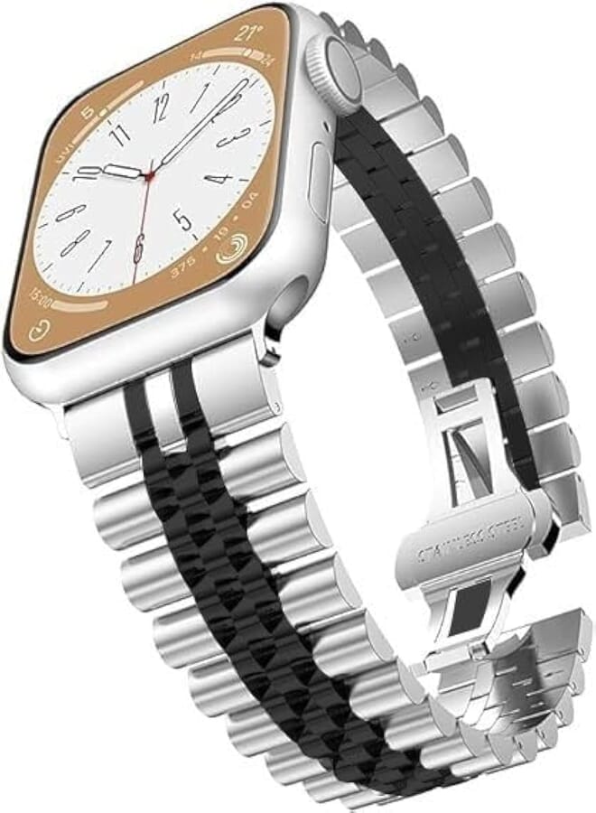 Next Next store Metal Mesh Watch Strap Compatible with Apple Watch, Stainless Steel Metal Watch Band for Apple Watch Men Women (42/44/45/49)
