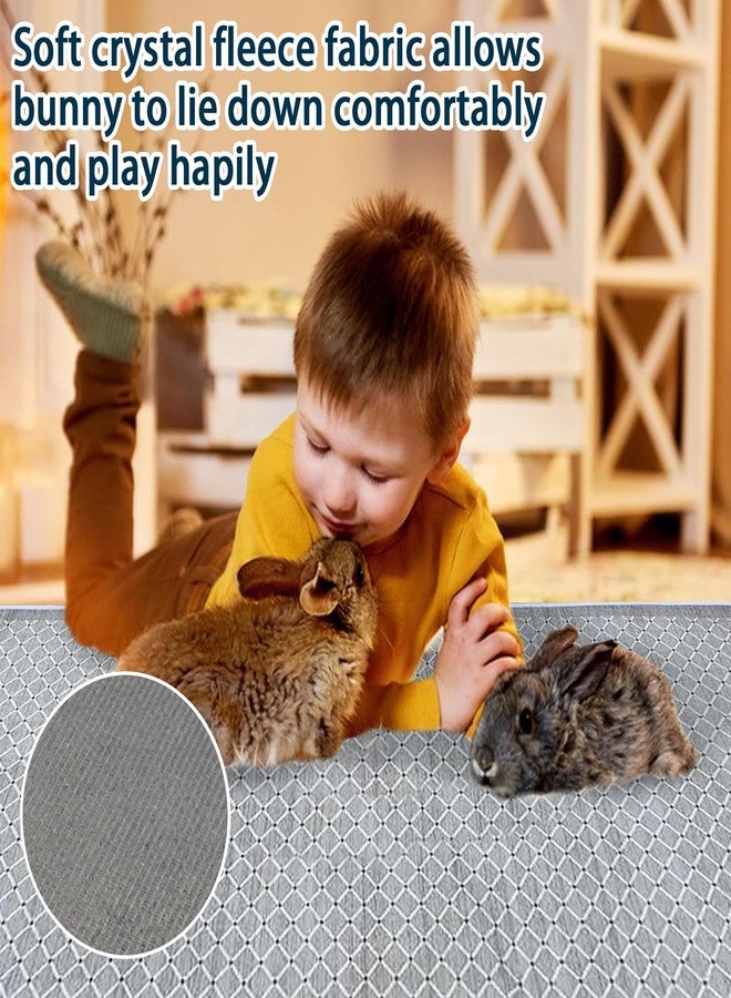 كاثسون مجموعة كاتسون من 3 قطع من بطانات أقفاص الأرانب، قابلة للغسل، مقاس 31 بوصة × 47 بوصة، قابلة لإعادة الاستخدام، بطانة قفص خنازير غينيا، سجادة أرضية ناعمة للأرانب، سجادة أرانب مانعة للانزلاق، سجادة فائقة الامتصاص للأرانب، مناسبة للهامستر والنموس وجميع الحيوانات الصغيرة. - Image 5