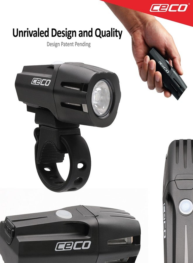 CECO-USA: 1,200 Lumen USB Rechargeable Bicycle Headlight - FLEXIBLE MOUNT VERSION- Tough & Durable IP67 Waterproof & FL-1 Impact Resistant- Super Bright Model F1200- For Commuter, Road, Mountain Bikes - Image 4
