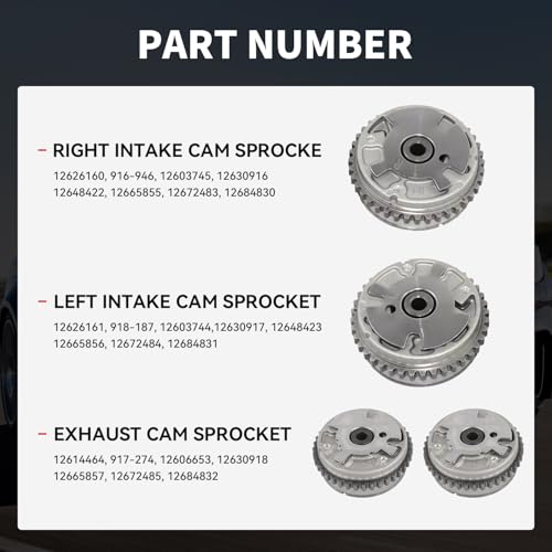 KARPAL Intake and Exhaust Variable Valve Timing VVT Sprocket Compatible with Buick Chevy GMC - Image 3