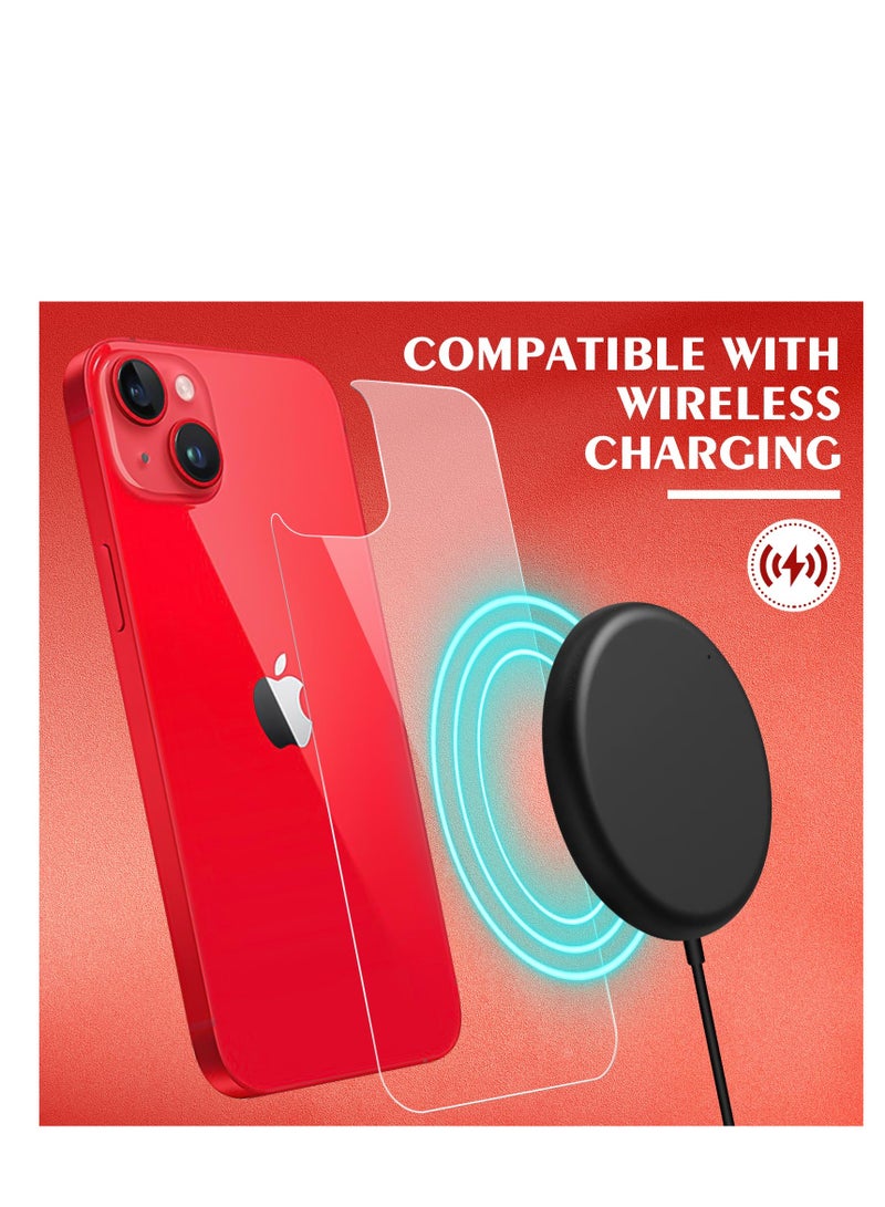 حامي الشاشة الخلفية لـ iPhone 14 Plus [2-Pack]، 14 Plus حامي الزجاج الخلفي ضد بصمة الأصابع / الخدش 9H صلابة رقيقة جداً 14 Plus حامي الشاشة الخلفية لـ iPhone 14 Plus (6.7 بوصة) - Image 5