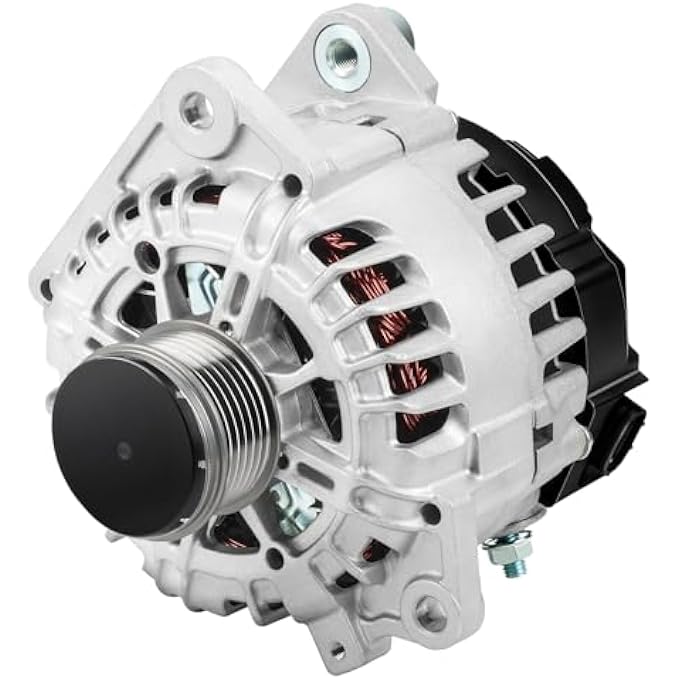 A-NAFTULY New Alternator Replacement for 2007-2013 Nissan Altima L4 2.5L, 2007-2012 Sentra, 2011-2013 Rogue, 110A High Output Alternator Fits for AVA0074, 11258N, 11258, 23100-JA02A, 23100-JA02B - Image 1