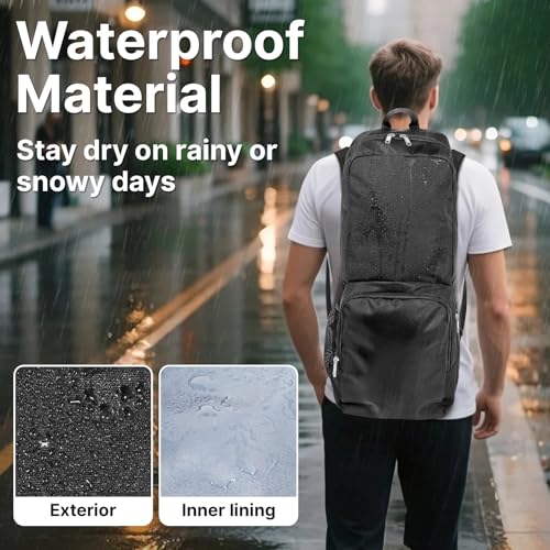 Tangoner Yoga Mat Bag Carrier Zipper Closure Multi Functional Essential Pockets Exercise Yoga Mat Holder Backpack Black - Image 3