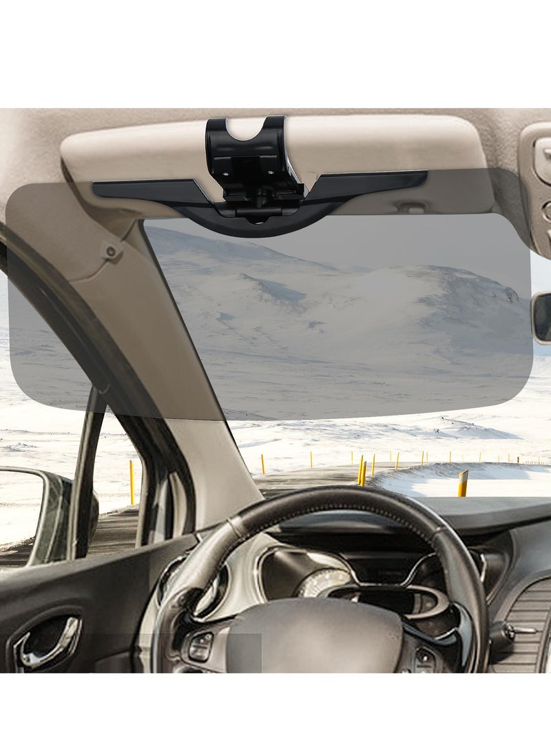 SYOSI Sun Visor Extender for Car, HD wear-Resistant PC Lens, Anti- Polarized/Anti-Glare Adjustable car Visor Extender, Protect from Glare, UV Rays, Snow Blindness for Safe Driving, Suitable for Cars, SUV  - Image 1