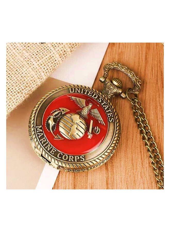 YASH - Yash United States Marine Corps Quartz Pocket Watch - Image 1