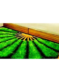 Royal King Royal Trend Half Sunflower Doormat for Home Entrance Micropoly Anti Slip Shaggy Rug for Home Living Room Bedroom Exclusive Super Soft Multipurpose Floor Mats 16x34 Inches Green  - Image 2