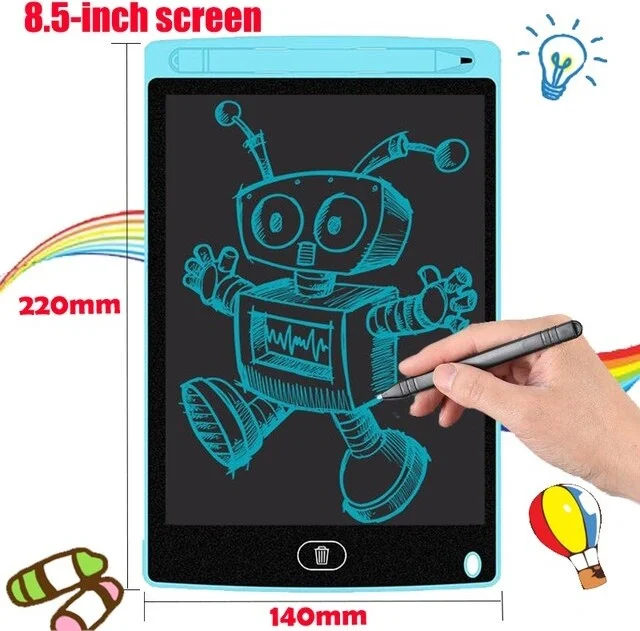بيزيم ايفدي 8"5 LCD Writing and Picture Drawing Tablet and Pen for Children and Adults