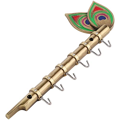 Upkar Key StandKey HolderWall Mounted Key Stand BANSURI Antique Design Pack of 1  - Image 3