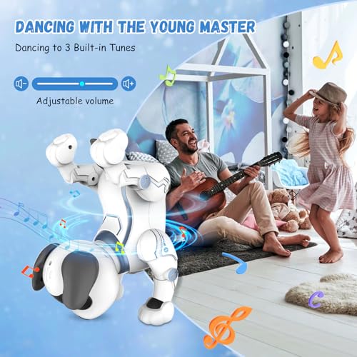 HBUDS Robot Dog Toys for Kids, Remote Control Stunt Programmable Robot Puppy Toy Dog Interactive with Commands Sing, Dance, Bark, Walk Electronic Pet Dog for Boys Girls Gifts - Image 4