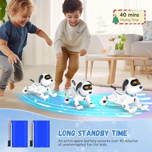 HBUDS Robot Dog Toys for Kids, Remote Control Stunt Programmable Robot Puppy Toy Dog Interactive with Commands Sing, Dance, Bark, Walk Electronic Pet Dog for Boys Girls Gifts - Image 5