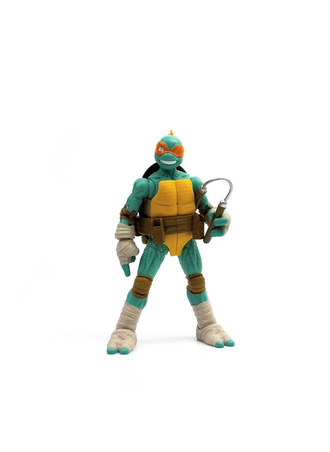 The Loyal Subjects - Teenage Mutant Ninja Turtles Bst Axn Michelangelo Idw Inspired Comic Heroes 5-Inch Action Figure - Image 1