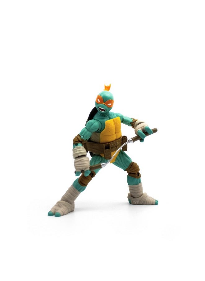 The Loyal Subjects - Teenage Mutant Ninja Turtles Bst Axn Michelangelo Idw Inspired Comic Heroes 5-Inch Action Figure - Image 1