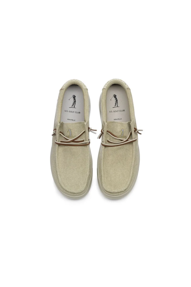 U.S. Golf Club Mens Beige Loafers