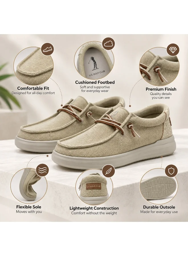 U.S. Golf Club BEIGE Mens Beige Loafers for Men | Best Price UAE