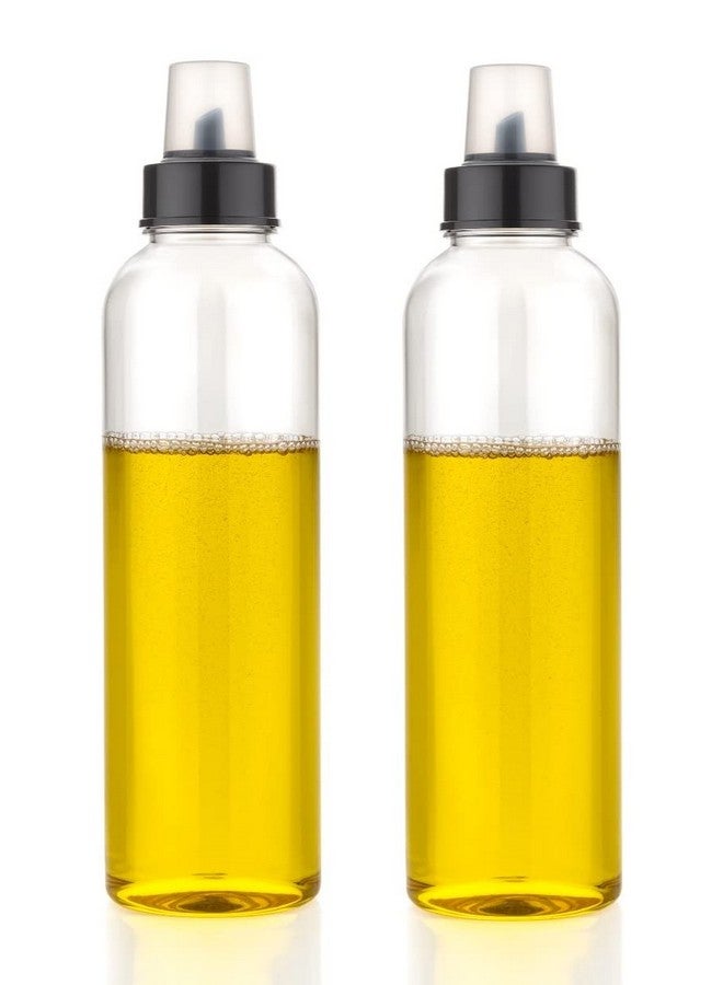 NARIYA Plastic Oil Dispenser Bottle for Kitchen Leakproof Cooking Oil Container Kitchen Tools | Plastic Oil Bottle | Kitchen Oil Dispenser (1000 Ml, Pack of 2), Clear