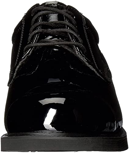 Thorogood Uniform Classics High-Gloss Black Poromeric Oxford Dress Shoes for Men and Women with EVA Cushion Flex Footbed and Non-Marking Non-Slip Rubber Outsole, Black, 11.5 XW US - Image 2