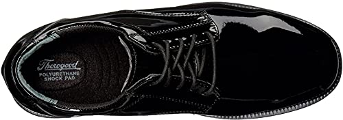 Thorogood Uniform Classics High-Gloss Black Poromeric Oxford Dress Shoes for Men and Women with EVA Cushion Flex Footbed and Non-Marking Non-Slip Rubber Outsole, Black, 11.5 XW US - Image 5