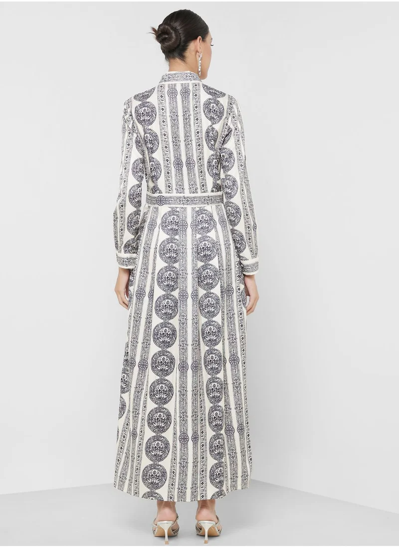 Khizana Geometric Print Dress