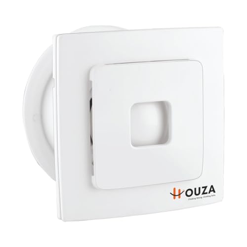 HOUZA High Speed Exhaust Ventilation Axial Fan Copper Motor Suitable for Bathroom, Kitchen, and Office (6 Inch) 150 mm Exhaust Fan with Anti-Rust Body with 1 year warranty (White) - Image 1