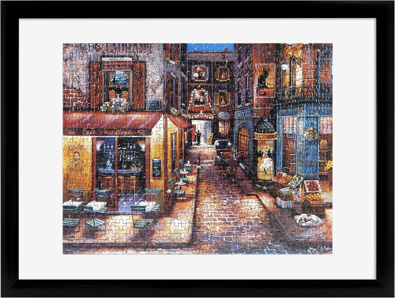 MCS 14.25x19.25 Puzzle Frame for Finished Puzzles, Black Vertical & Horizontal Wall-Mounted Picture Display for Preservation (1-Pack) - Image 1