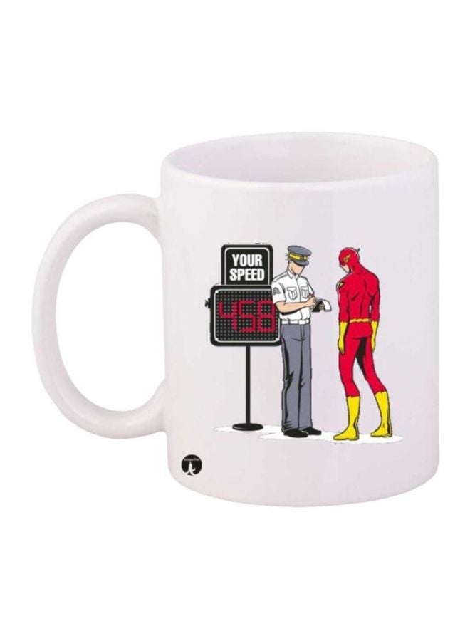 RYN Flash Printed Coffee Mug White/Red/Yellow