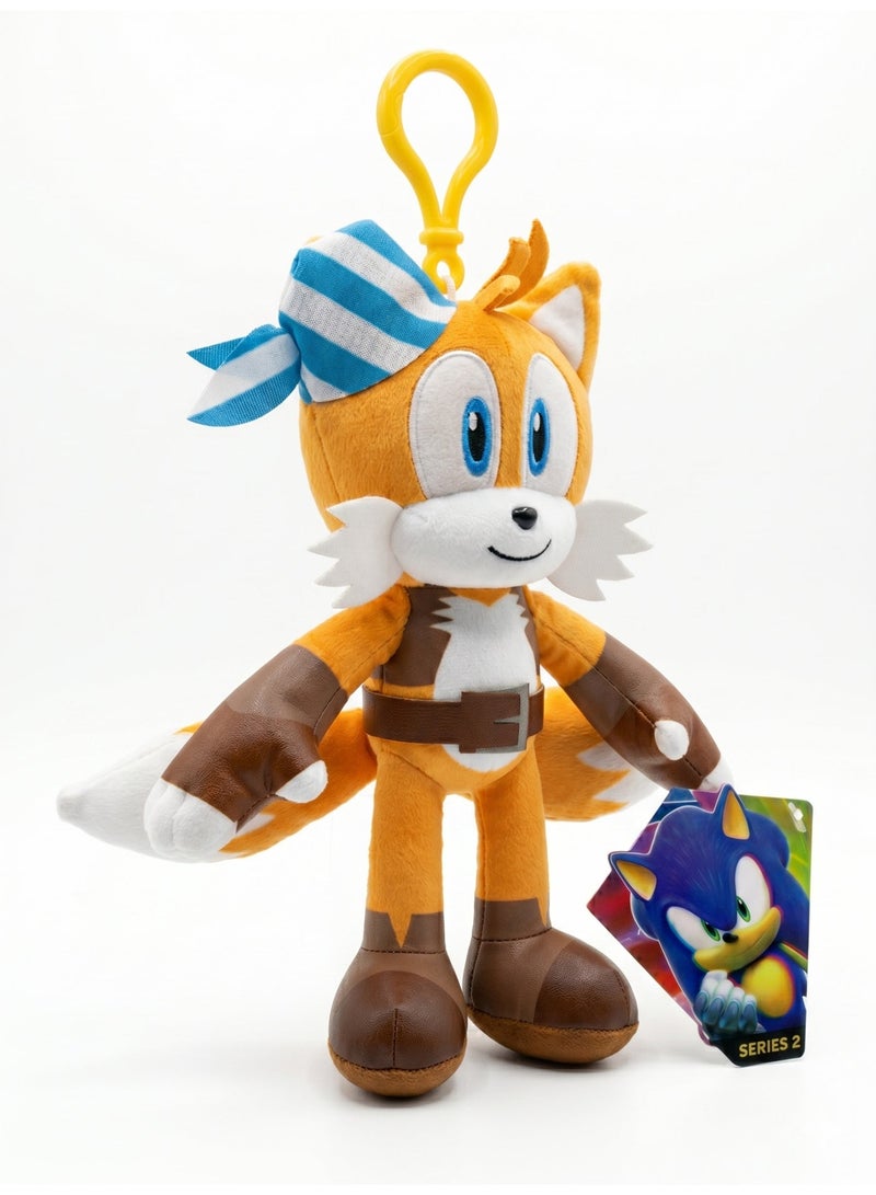 Sonic Prime 6-Inch (15cm) Plush Clip-On Stuffed Toy Assorted – Officially Licensed Netflix Series Assorted Collectible Backpack Clip (Ages 1+) - Image 1