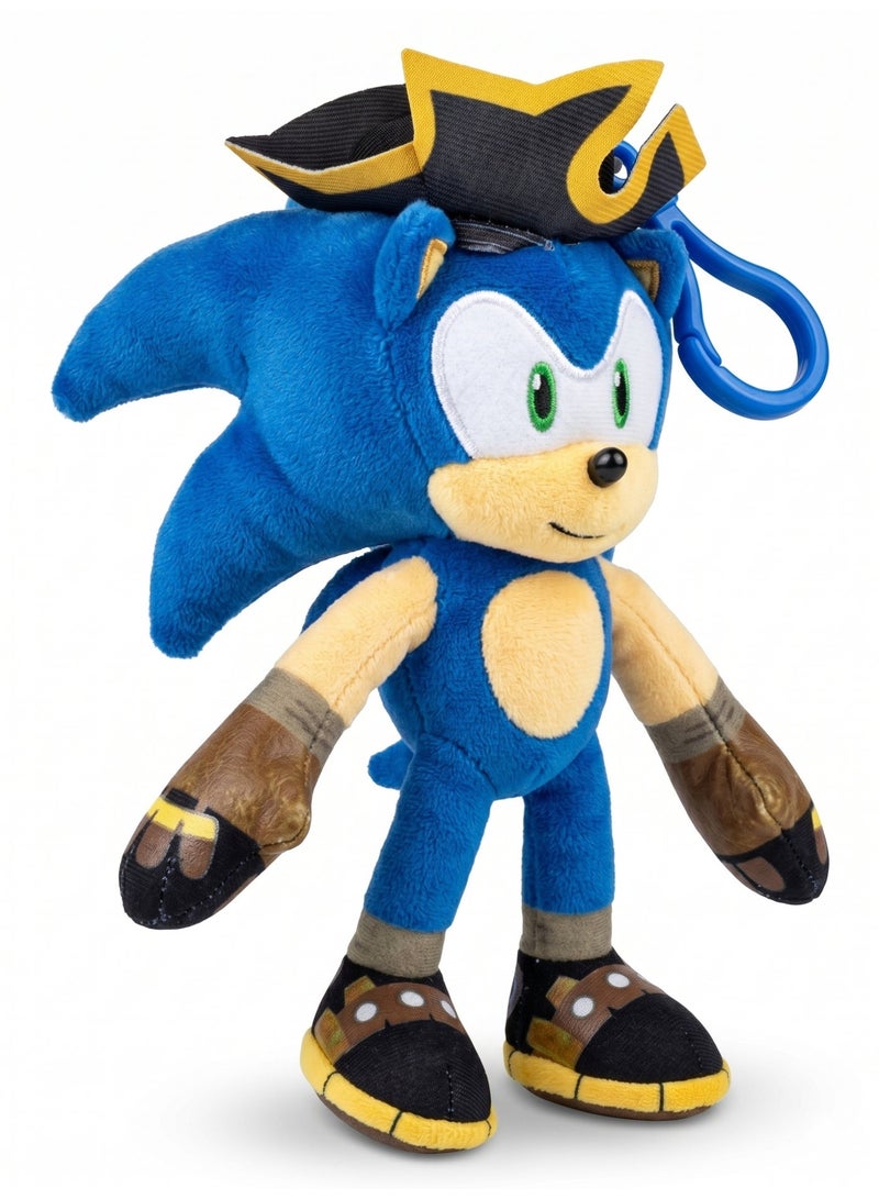 Sonic Prime 6-Inch (15cm) Plush Clip-On Stuffed Toy Assorted – Officially Licensed Netflix Series Assorted Collectible Backpack Clip (Ages 1+) - Image 3