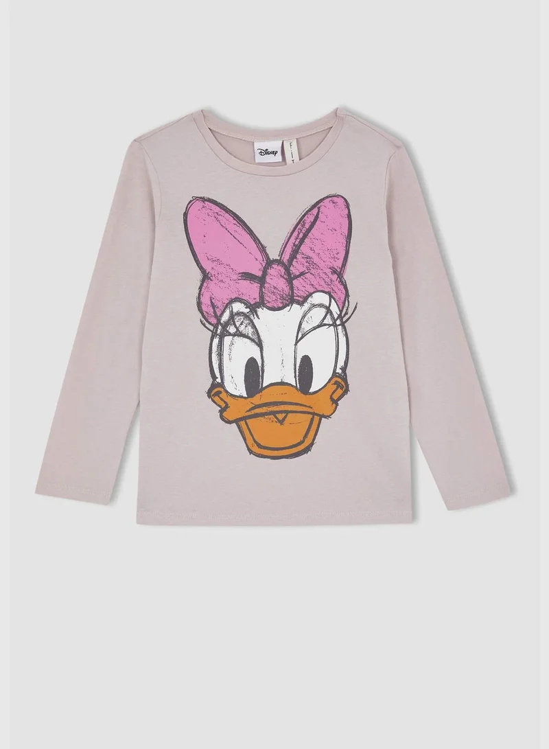 DeFacto Daisy Duck Licenced Regular Fit Long Sleeve Pjamas Set