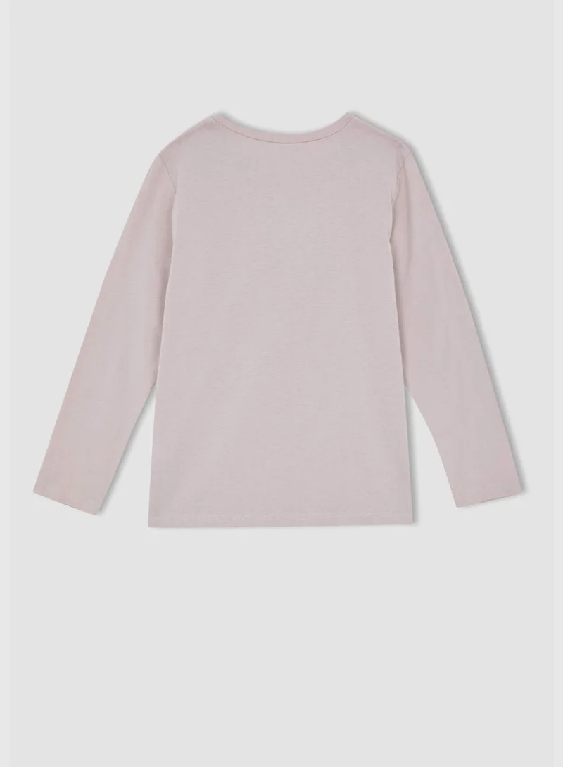 DeFacto Daisy Duck Licenced Regular Fit Long Sleeve Pjamas Set
