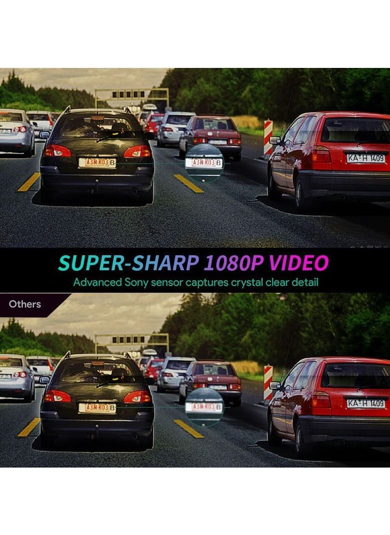Generic - Car Dash Cam Wifi USB 2 in 1 1080P 170 Degree Wide Angle Dash Camera Nigh Version Backup Camera Rear - Image 1