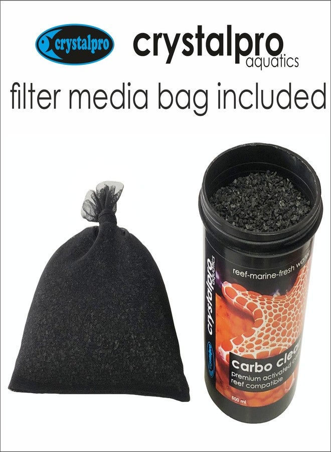 Crystalpro Carbo Clear 16.9 Oz - Activated Carbon Filter Media for All Aquariums Filter Bag Included (500 ml) Enough for 132 Gallons - Image 2