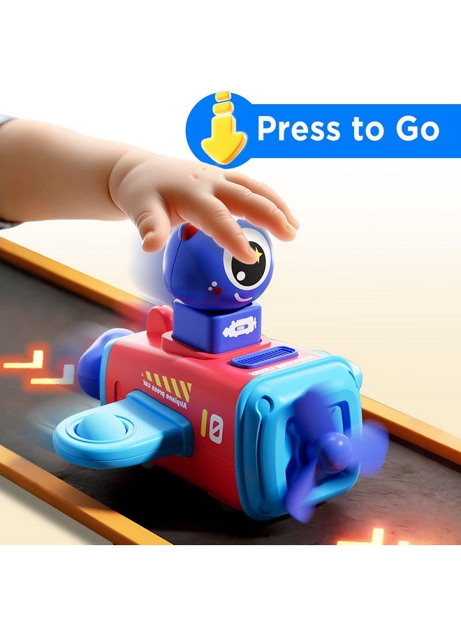 iPlay, iLearn Press to Go Car Toys for Toddlers 1-3, Baby Airplane Race Cars, Infant Push Go Play Vehicle Set, Boys Pull Back Friction Car for 6-9-12-18 Month, 1st Birthday Gift for 1-2 Years Old Kids - Image 2