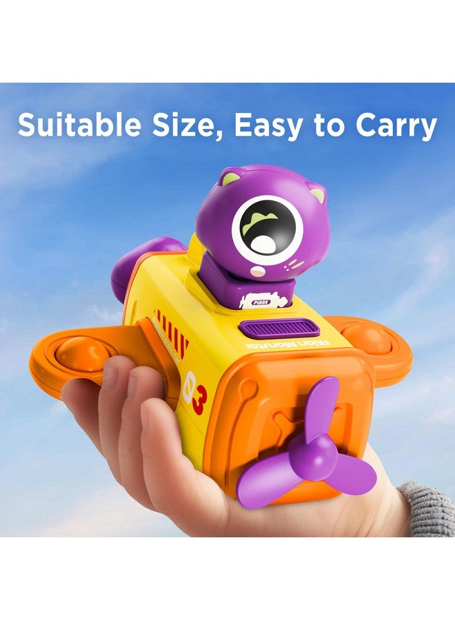 iPlay, iLearn Press to Go Car Toys for Toddlers 1-3, Baby Airplane Race Cars, Infant Push Go Play Vehicle Set, Boys Pull Back Friction Car for 6-9-12-18 Month, 1st Birthday Gift for 1-2 Years Old Kids - Image 5