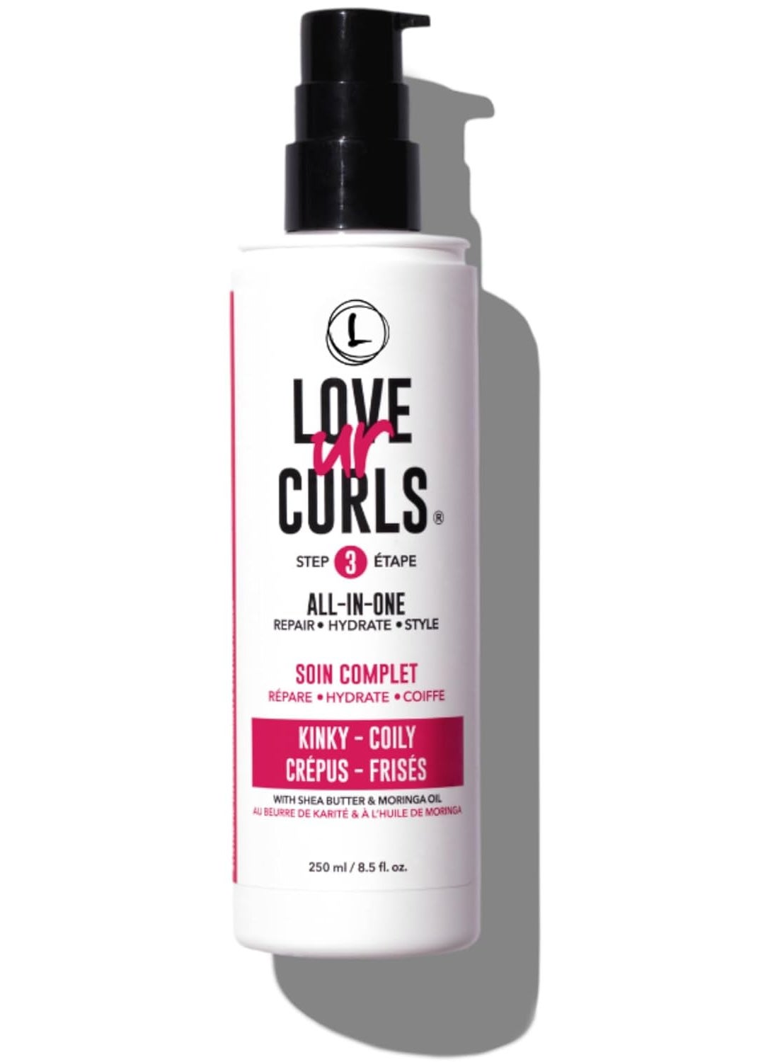 Love Ur Curls - Love Ur Curls LUS Brands AllinOne Styler for KinkyCoily Hair 85 oz  Repair Hydrate Style One Easy Step  For Natural Textures  No Crunch NonSticky with Shea Butter  Moringa - Image 1