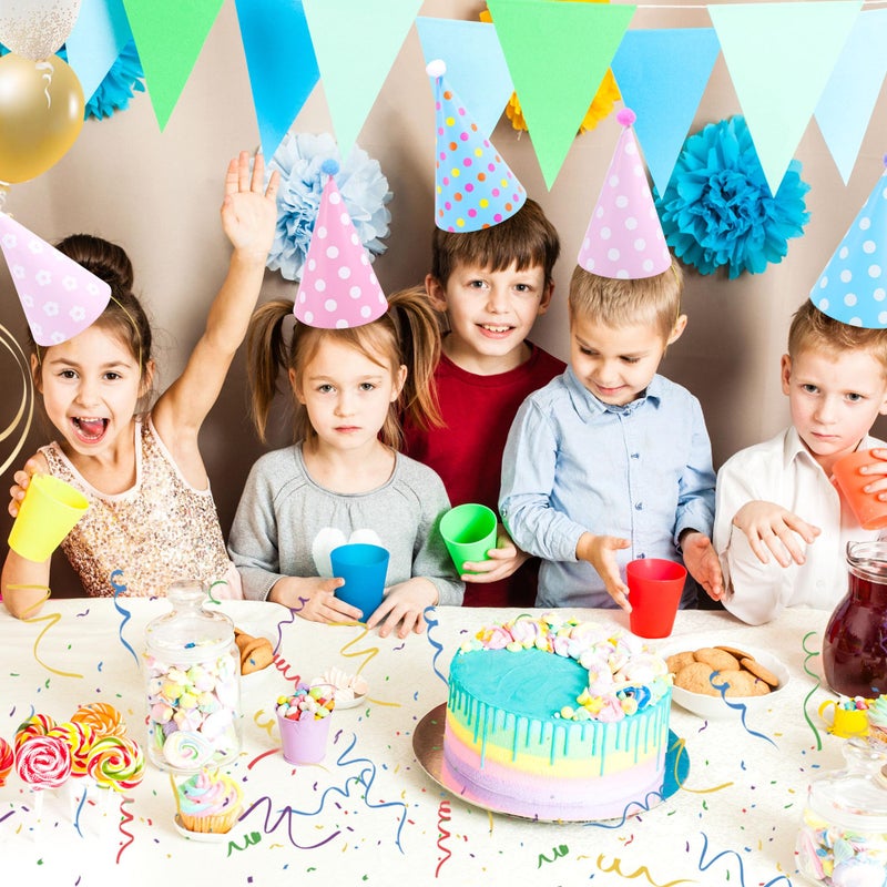 CANREVEL 12 PCS Party Hats with Pom Poms for Adults, Party Supplies for Party Decorations, Happy Birthday Hats for Party Headwear, Cone Hats in 12 Designs for Women Men - Image 3