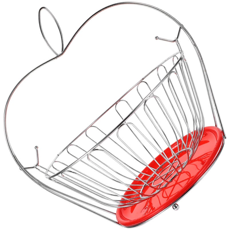 2pcs Stainless Steel Fruit Basket Shape Quick Draining Vegetable Storage Basket Simple Practical Candy Snack Tray Home Living Room Decoration ( ) - Image 4
