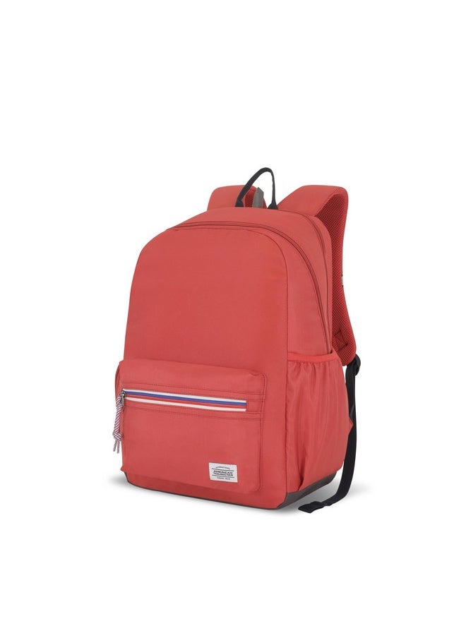 AMERICAN TOURISTER American Tourister Carter, 28L Volume College and Office Laptop Backpack with Front Organizer and Spacious Interiors for Men & Women - Coral Red  - Image 1