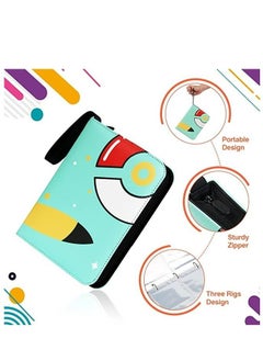 Filly Filly Card Holder Binder Carrying Case suitable for pokemon Cards holds 400 Cards with 50 Removable Sheets and 4 Pockets  - Image 5