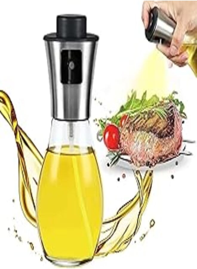 Generic - Stainless Steel Oil Diffuser Refill with Mini Funnel Glass Spray Vinegar and Olive Oil Grill Salad Baking,Roasting Frying One Piece - Image 1