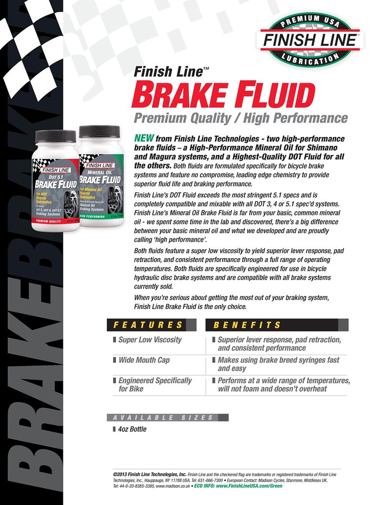 Finish Line High Performance DOT 5.1 Brake Fluid, 4-Ounce - Image 4