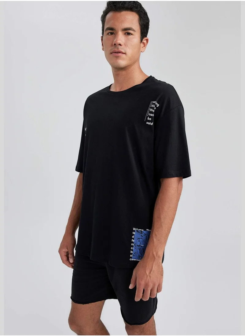 DeFacto Oversize Fit T-Shirt with Print