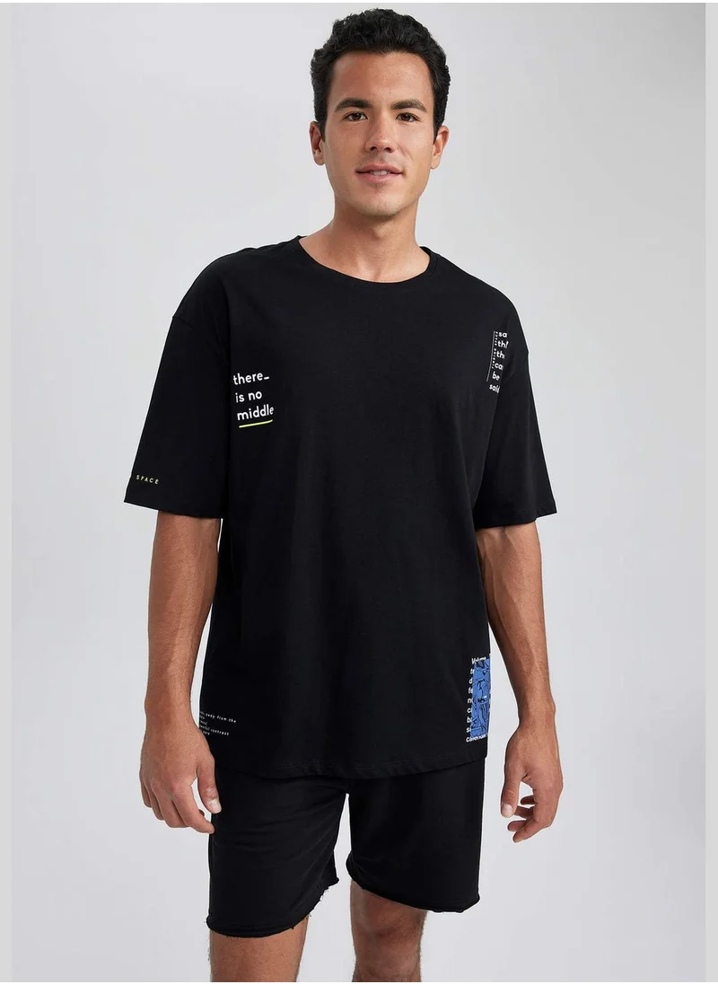 DeFacto Oversize Fit T-Shirt with Print