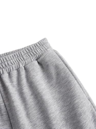 ZUGJAM سروال رياضي فضفاض للرجال بأرجل واسعة مع جيوب رمادي XS - Image 2