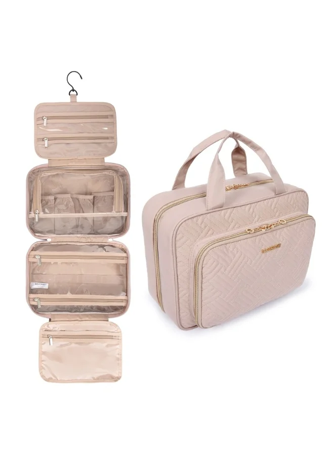 BAGSMART BAGSMART Light Pink The Space Saver Pro Bonchemin Hanging Toiletry Bag
