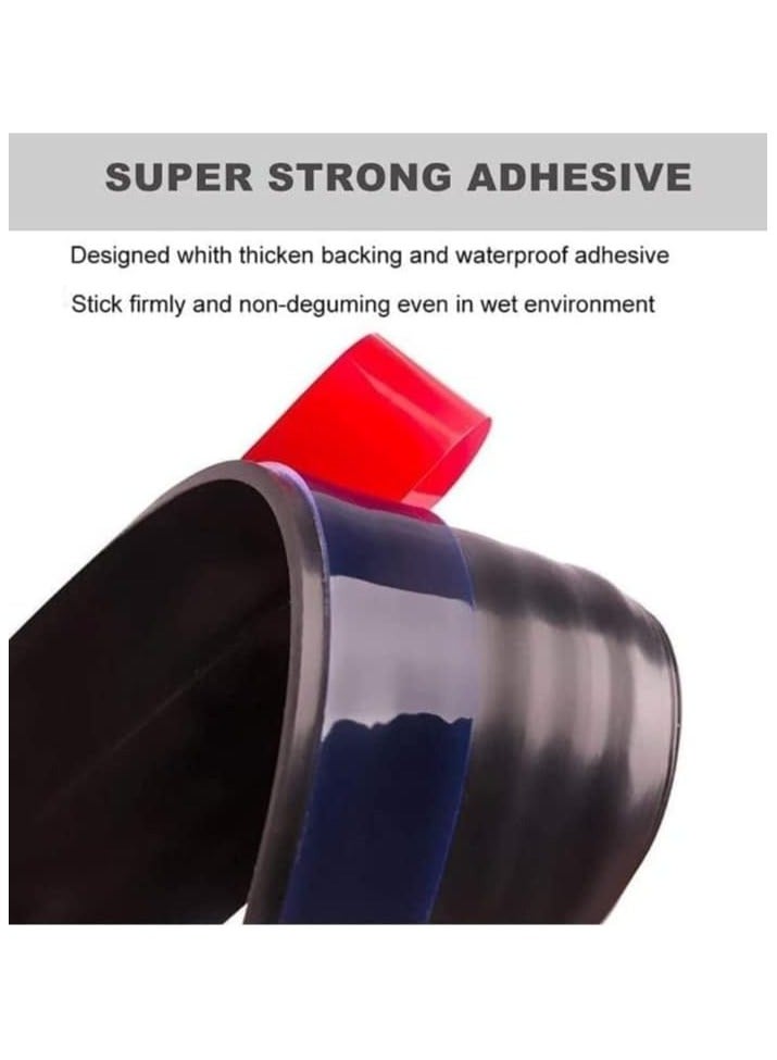 TEGRILO Door Draft stopper, Bottom Seal for Exterior & Interior Doors Blocker for Insects Dust Noise and weather Stripping 2”W x 39”L (Black) - Image 4