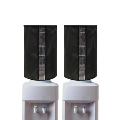 MAKSTILE Polyester 20 Liter Water Bottle Cover With Water Level Indicator| Water Bottle Cover For 20 Liter | Water Dispenser Bottle Cover 20 Ltr (Navy Blue)-Pack Of 2 - Image 1