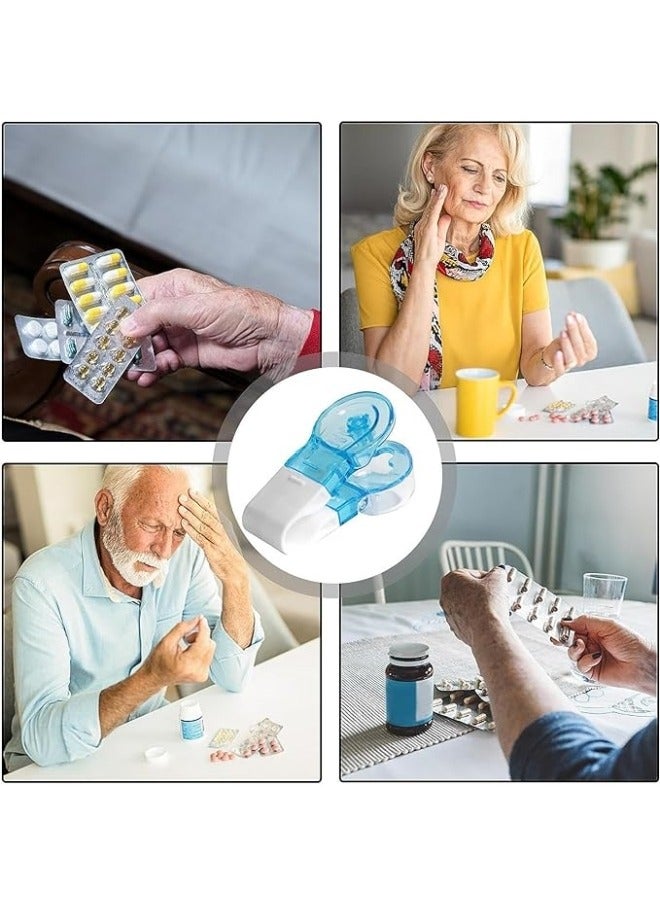 general 2PCS Portable Pill Taker, Blister Packs for Medication, Portable Pill Remover, Portable Tablet Dispenser, Pill Popper for Blister Packs Storage Box Medication Dispenser, Easy to Take Out Pills - Image 3