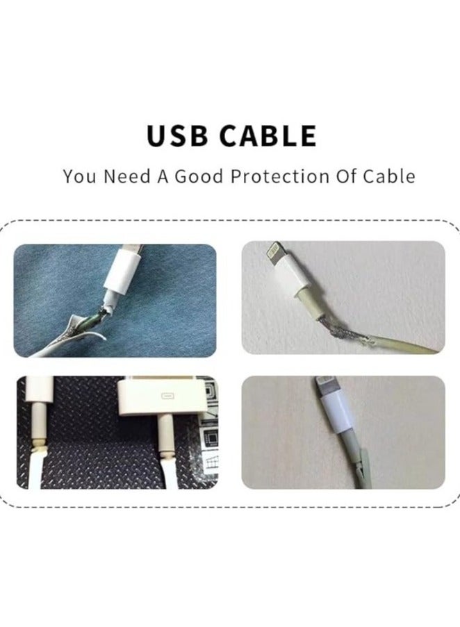 Cable Protector Wire Protector Prevent Data Cable Cracking And Pet Chewing Suitable For USB Cable Headphone Cable Mouse Cable(9 PCS 55 1 Inches) - Image 4
